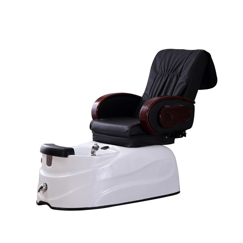 Pedicure Chair Black Discharge Pump Stylish Pedicure Tub with Pipe-less Whirlpool System Pedicure Spa