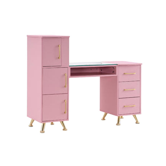 Beauty Small Reception Desk Pink Cashier Counter Simple Modern Small Clothing Store Beauty Salon Company Reception Desk