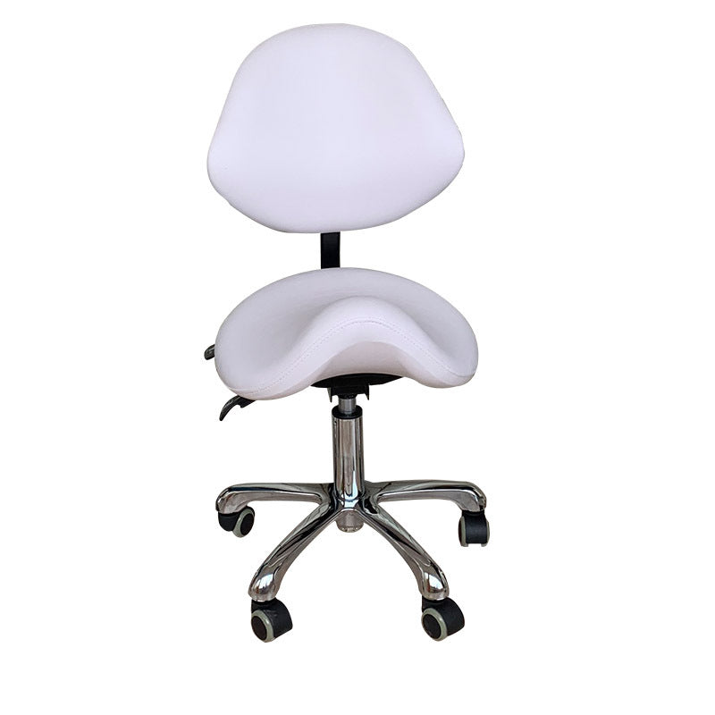 Workshop Hair Cutting Stool Seat Beauty Salon Adjustable Saddle Chair With Footrest