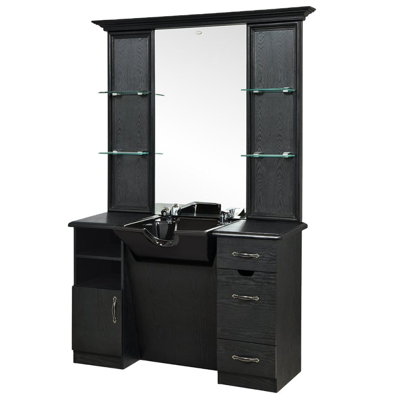 Professional Salon Furniture Barber Mirror Station