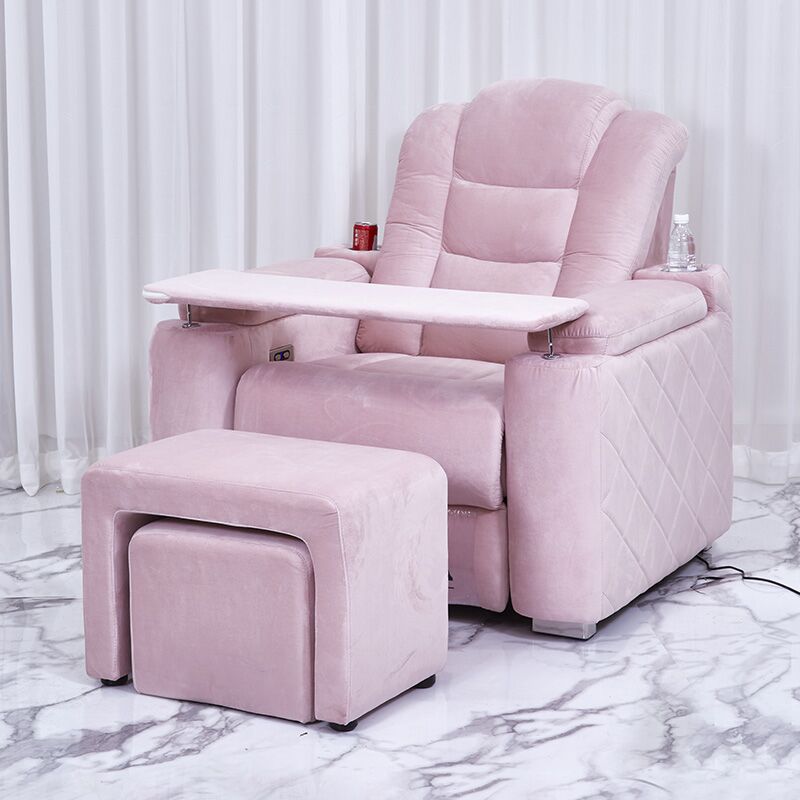 Beauty Nail Salon Furniture Luxury Foot Spa Massage Pedicure Chair Hot Sale Modern Design Pink Manicure Pedicure Chair