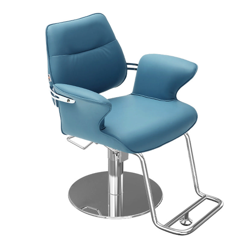 Elegant Luxury Barber Chair With Upholstered Salon Styling Chair