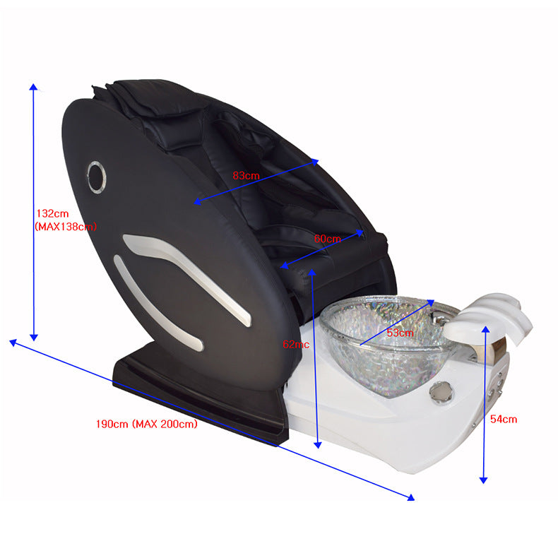 New Arrival Modern Nail Spa Salon Chair No Plumbing Luxury Pedicure Spa Chair