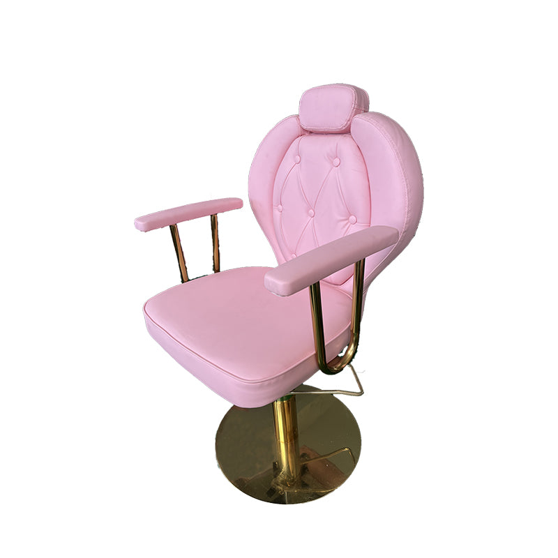 Hot-Sale Pink Color Modern Barber Salon Styling Chair Hairdressing Chair Saloon Chairs For Beauty Salon
