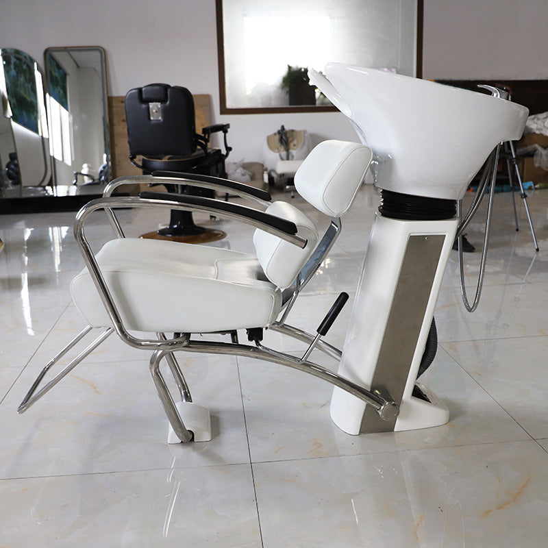 Foshan Factory Salon Furniture Luxury Hot Sale Modern Hair Salon Shampoo Chairs With Bowl