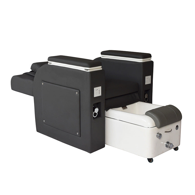 Pedicure Chair Is Suitable For Beauty Salons,Black Classic Leather,Customizable Color,Constant Water Temperature