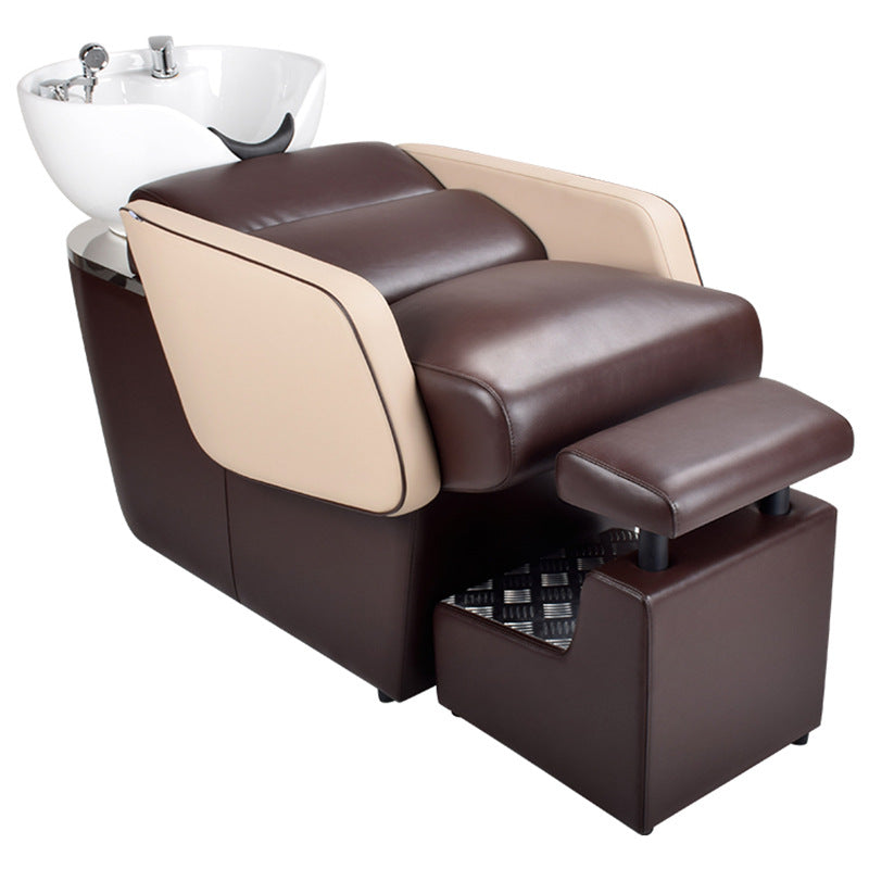 Modern Luxury Frame Barber Shop Washing Chair Reclining Hair Salon Shampoo Chair