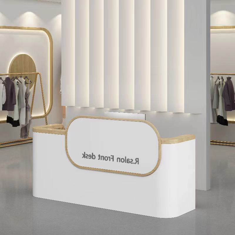 Customized Check Counters Cashier Desk Cashier Tables for Barber Shop Cashier Table