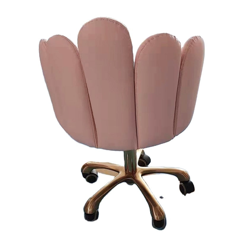 Wholesale Adjustable Pu Leather Swivel Rolling Salon Stool Chair with Back Support