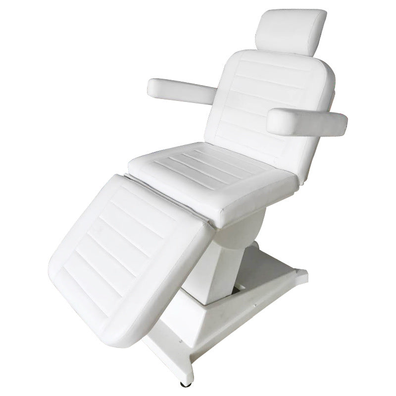 White Beauty Massage Bed Electric Lift Beauty Salon Furniture Can Custom