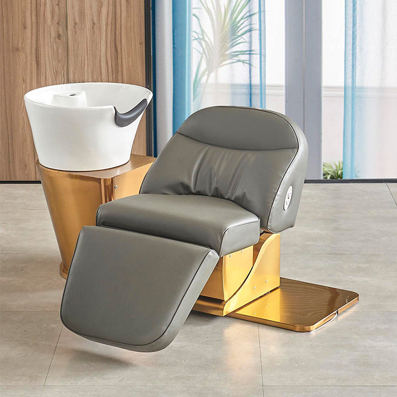 cadiario Modern Salon Equipment Shampoo Bowl Hair Washing Massage Chair Shampoo Bed