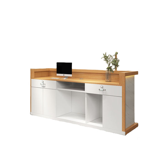 Customized Check Counters Cashier Desk Cashier Tables for Barber Shop Cashier Table