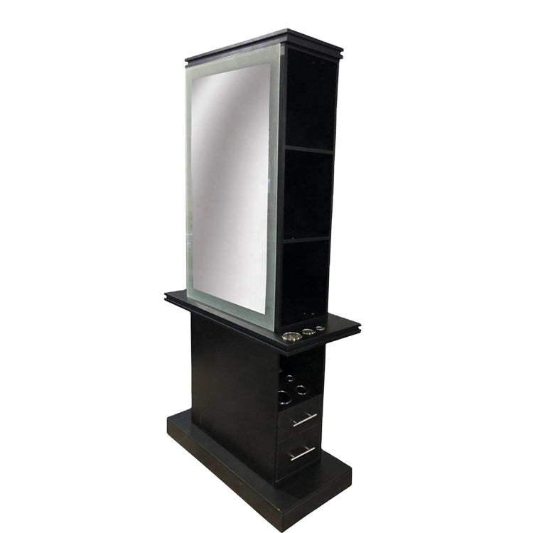 Desktop Barber Shop Furniture Make Up High Quality Easy To Clean Hair Salon Mirror