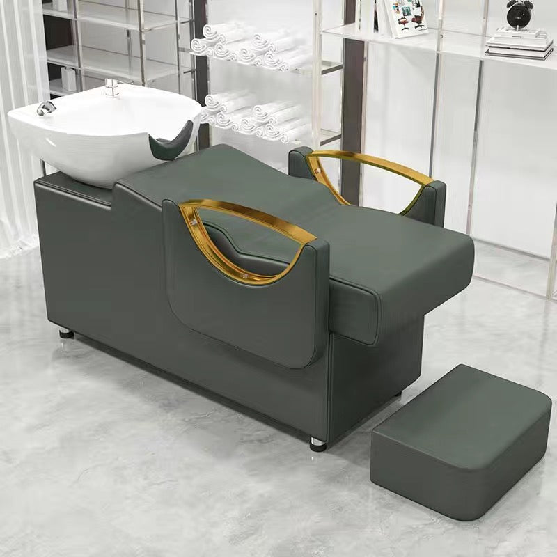 Professional Hair Washing Chair Modern Spa Head Water Therapy Thai Massage Shampoo Bed With Storage