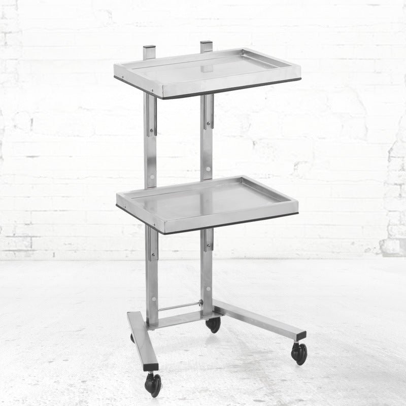 Factory Wholesale Hair Beauty Salon Special Mobile Trolley and Silver Stainless Steel Tools Storage Cart