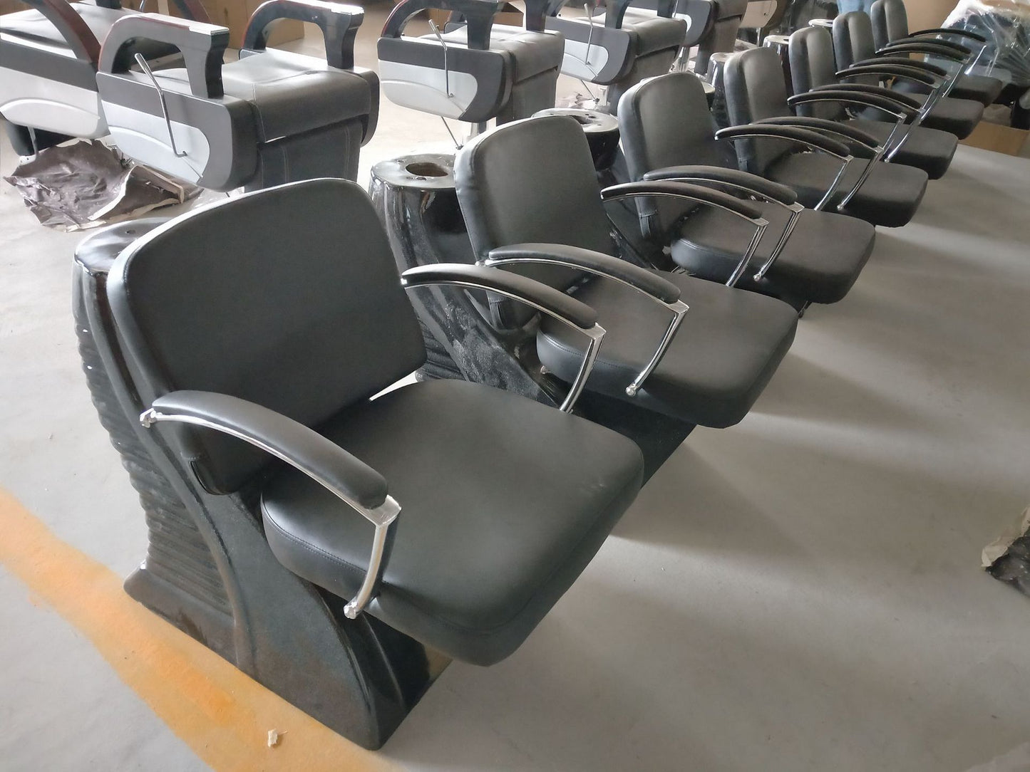 Professional High Quality Hair Salon Modern Lay Down Furniture Shampoo Chair Washing Bed With