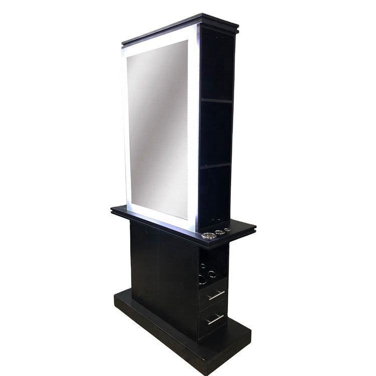 Desktop Barber Shop Furniture Make Up High Quality Easy To Clean Hair Salon Mirror
