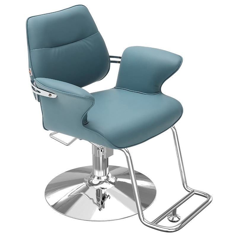 Elegant Luxury Barber Chair With Upholstered Salon Styling Chair