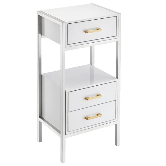 Luxury makeup trolley cart salon furniture double drawer beauty trolley