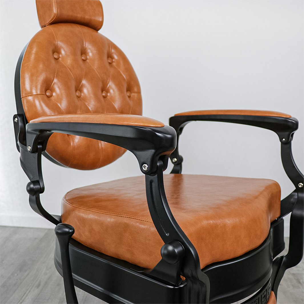 Chinese Supplier Barber Chair Hair Salon Brown Barber Chair Salon Barbershop Man Barber Chair