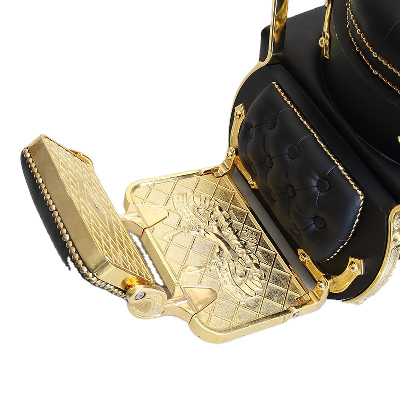 Luxury Gold Shampoo Chair Antique Wash Bed Hot Sale Hairdressing Furniture Custom Bowl Hair Salon Basin