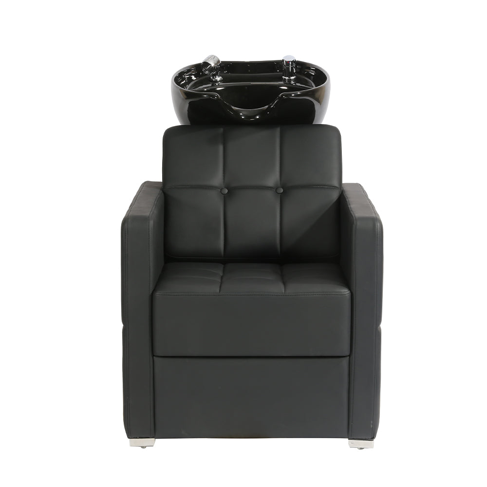 Hair salon furniture backwash unit hair wash chairs head washing bed black shampoo chair