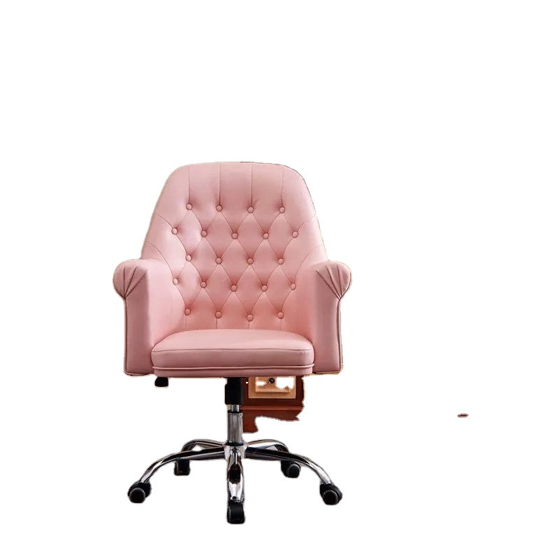 Wide Backrest Salon Beauty Leather Chair With Strong Wheels Adjustable and Rotating barber Chair hair salon stool