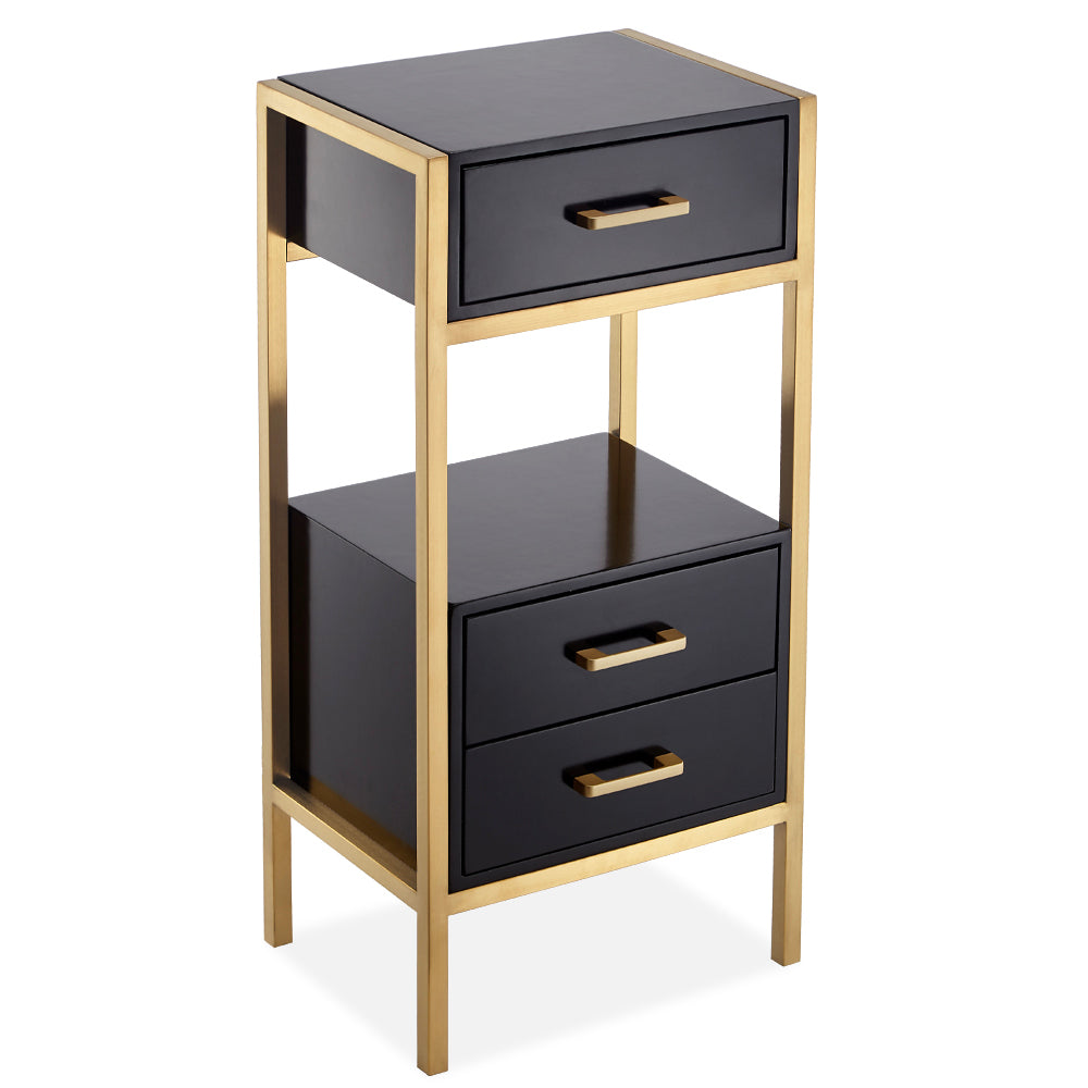 Luxury makeup trolley cart salon furniture double drawer beauty trolley