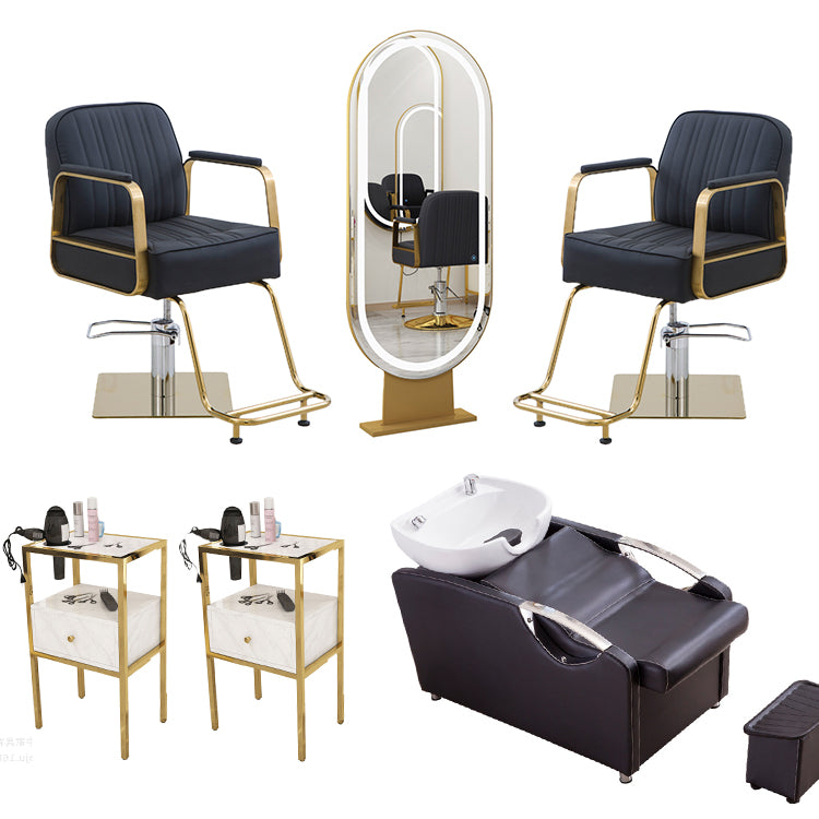 Good Quality Barber Chair Golden Barber Shop Equipment Salon Chair Hair Salon Furniture