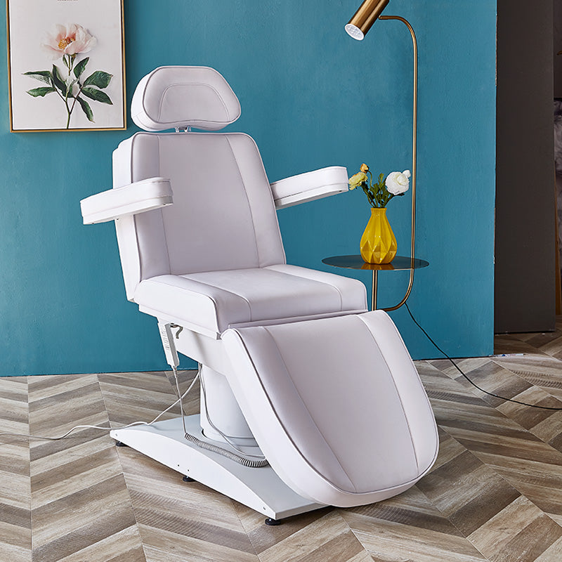 Cadiario Beauty Fully Electric 4 Motor Treatment Chair with Extendable Footrest Removable Arms Salon and Spa Table