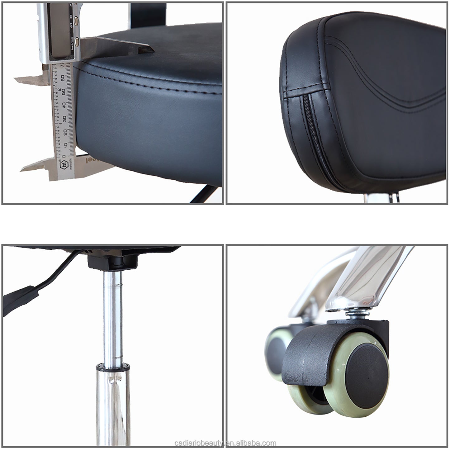 Beauty Salon Furniture Hot Leather Ergonomic Saddle Chair Base Salon Saddle Stool With Wheels