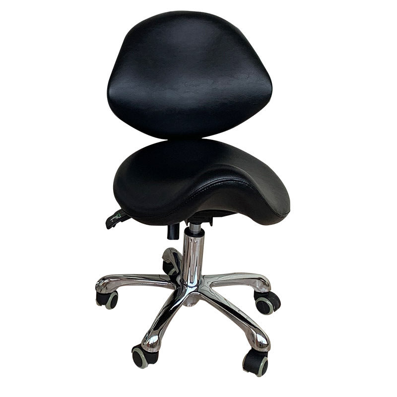 Workshop Hair Cutting Stool Seat Beauty Salon Adjustable Saddle Chair With Footrest