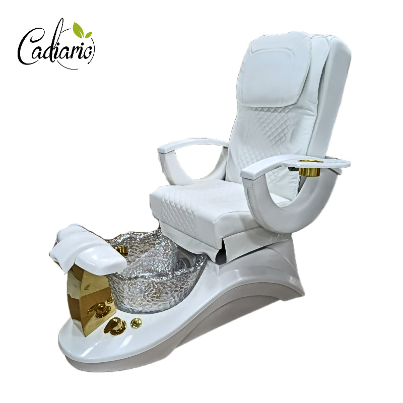 Nail Salon Furniture Equipment White Reclining Massage Manicure Foot Spa Luxury Pedicure Chairs