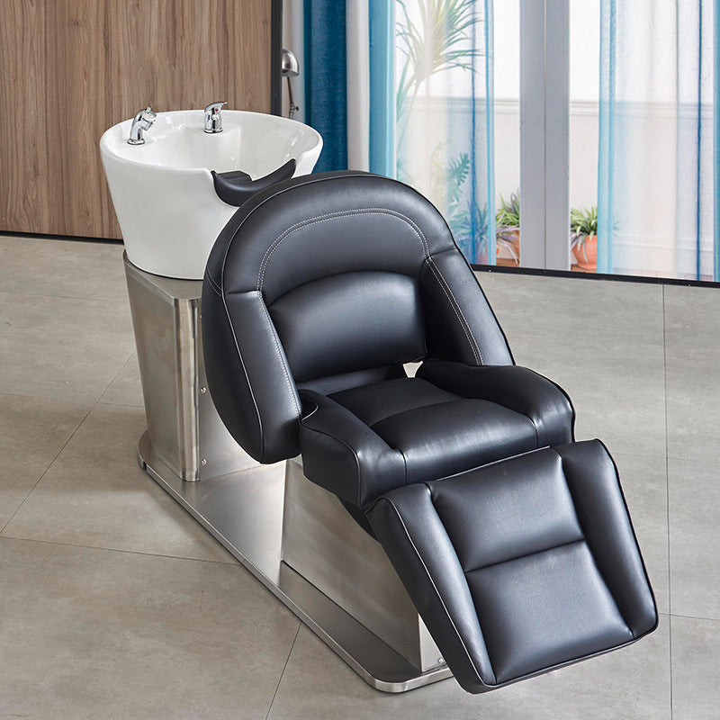 cadiario Modern Salon Equipment Shampoo Bowl Hair Washing Massage Chair Shampoo Bed