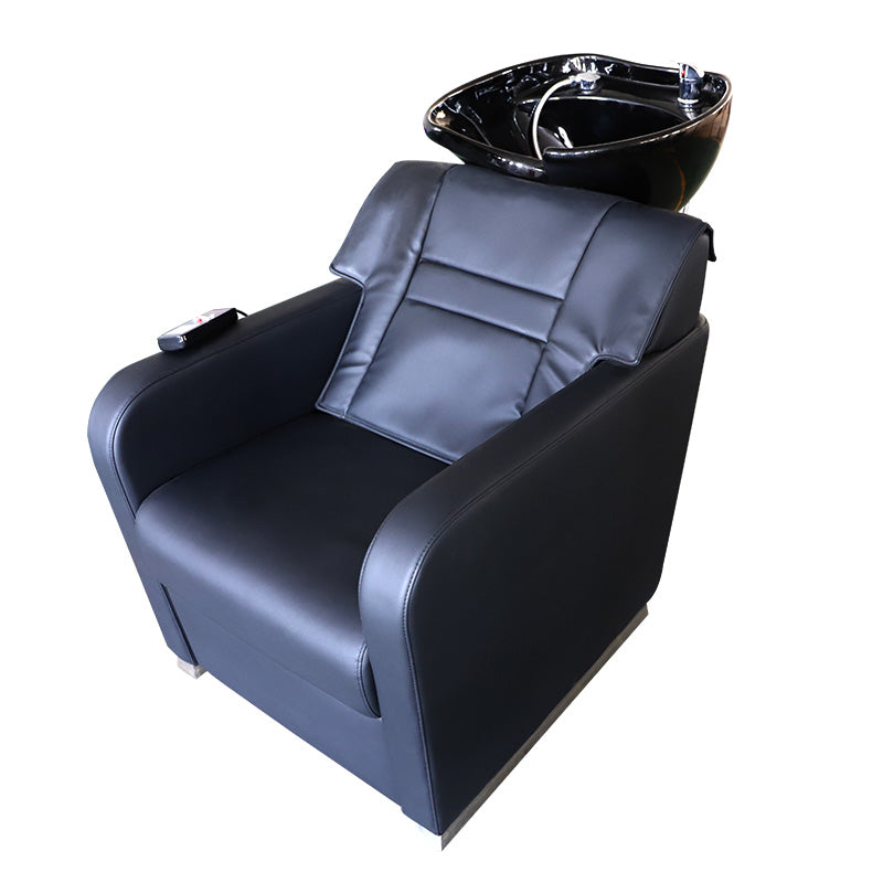 Beauty Salon Shampoo Backwash Unit with Sink Station with Adjusting Footrest and Massage