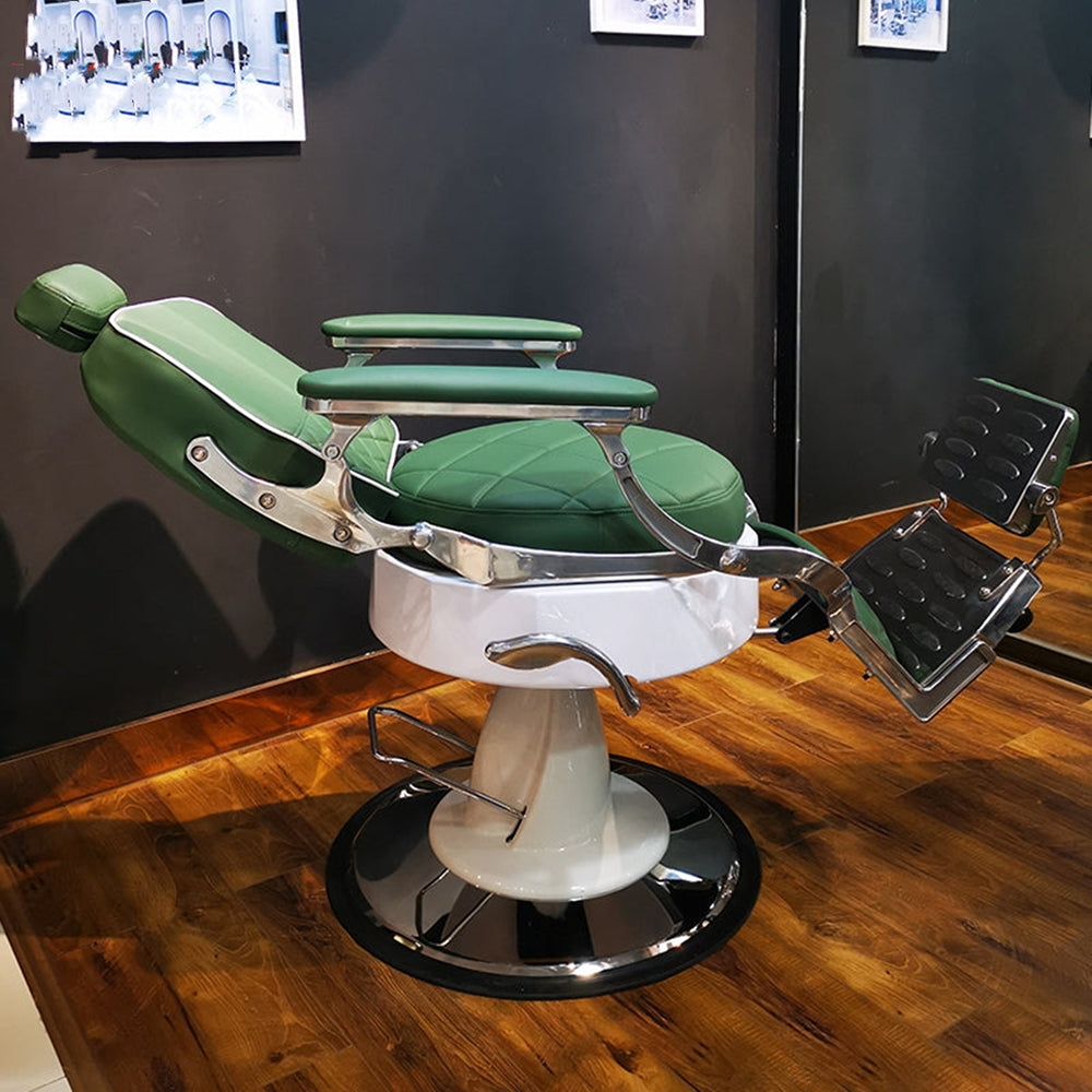 Cadiario Antique barber shop furniture vintage styling chair with hydraulic reclining barber chair for hairdressing