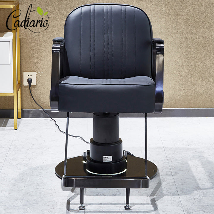 Cadiario Electric Barber Chair High-end Simple Hair Salon Special Thickening Cushion Can be Electric Adjustable Height CA-B0005