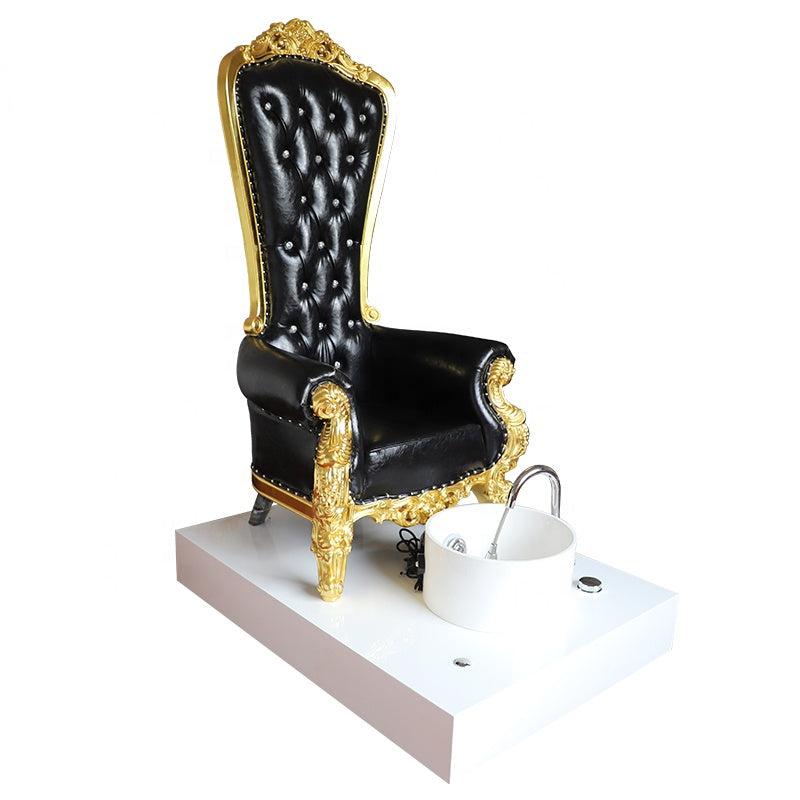 Cadiario Retro classic fashion queen spa foot Pedicure/Manicure chair sofa with colorful lights manicure store sofa