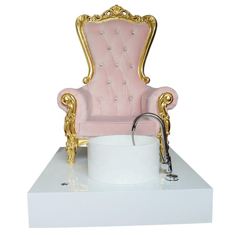 Cadiario Retro classic fashion queen spa foot Pedicure/Manicure chair sofa with colorful lights manicure store sofa