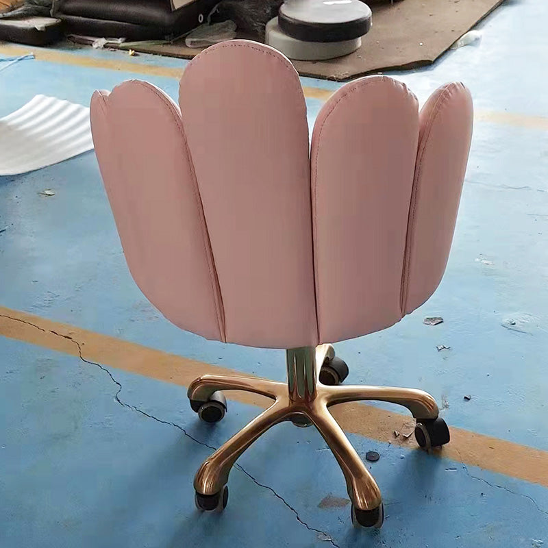 Cadiario High quality light luxury beauty salon small stool can be customized color gold metal five fingers
