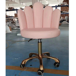 Cadiario High quality light luxury beauty salon small stool can be customized color gold metal five fingers