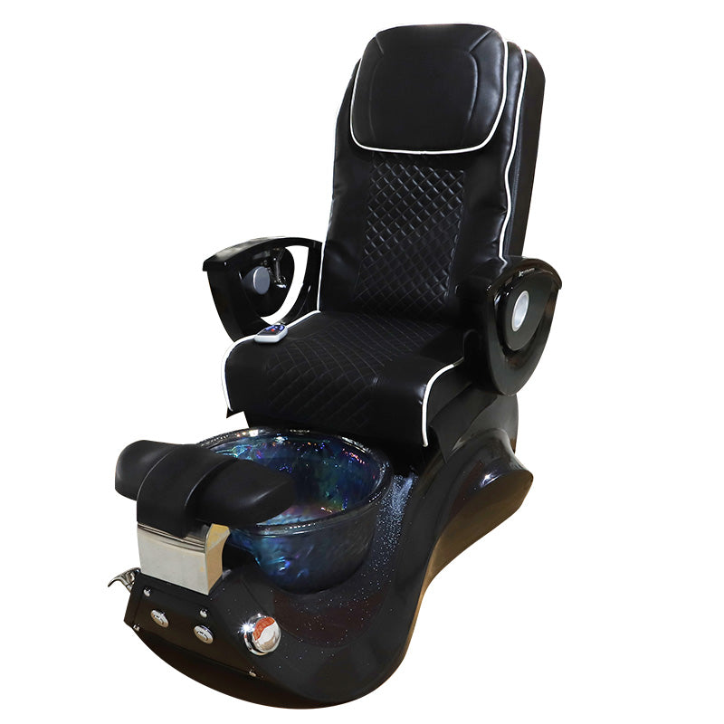 Cadiario Black luxury pedicure chair to light drain pump 4 sets of massage functions can be customized color
