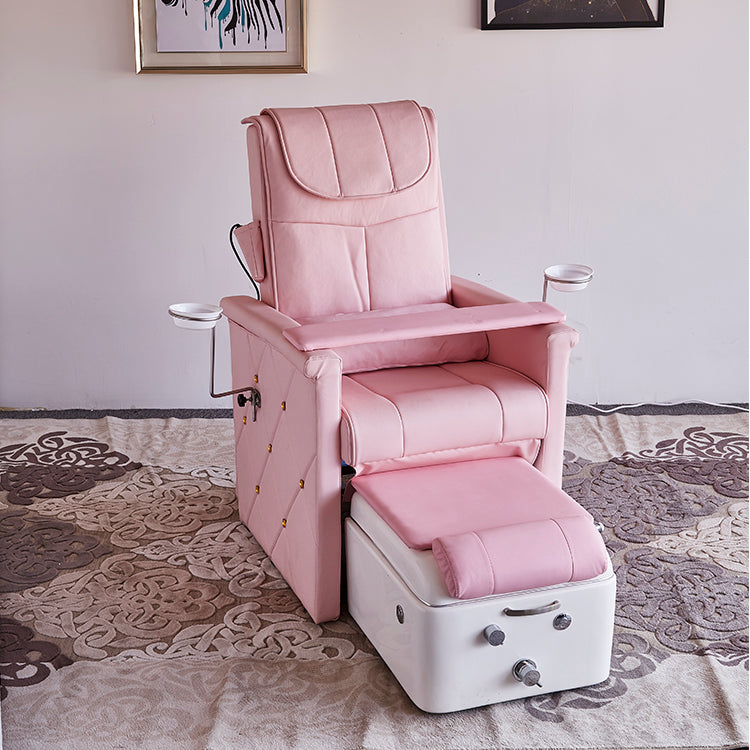 Cadiario Luxury Manicure Chair without Tube Eddy Current Foot Massage Chair Can Back Powerful Pump Pedicure Chair Nail Beauty Salon 0.95