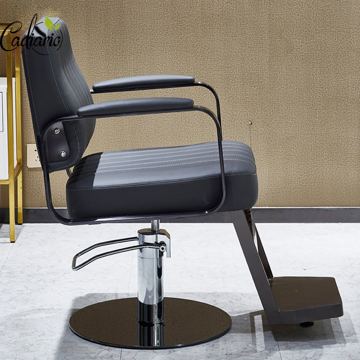 Cadiario The pump design of the black casual barber chair can be customized. The color is small and lightweight, suitable for most scenes