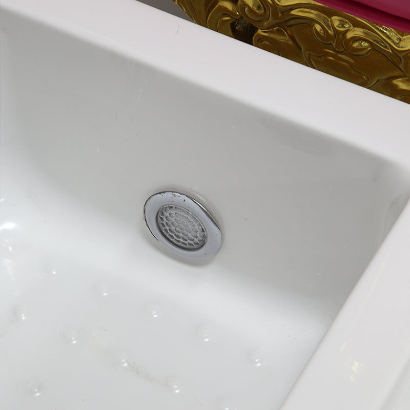 Cadiario Cadiario black high back pedicure chair royal design multicolor LED light with spray head