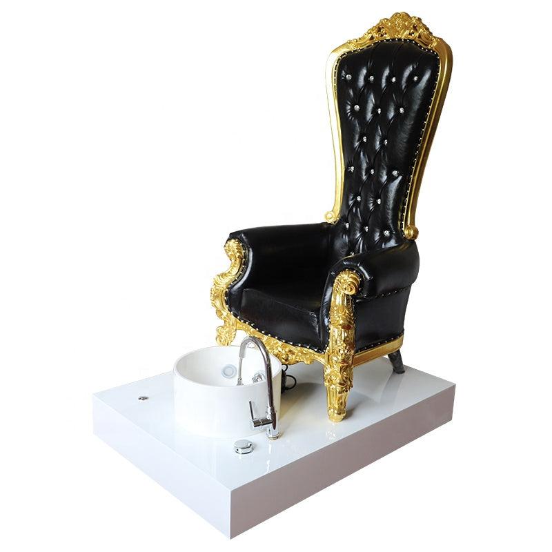 Cadiario Retro classic fashion queen spa foot Pedicure/Manicure chair sofa with colorful lights manicure store sofa