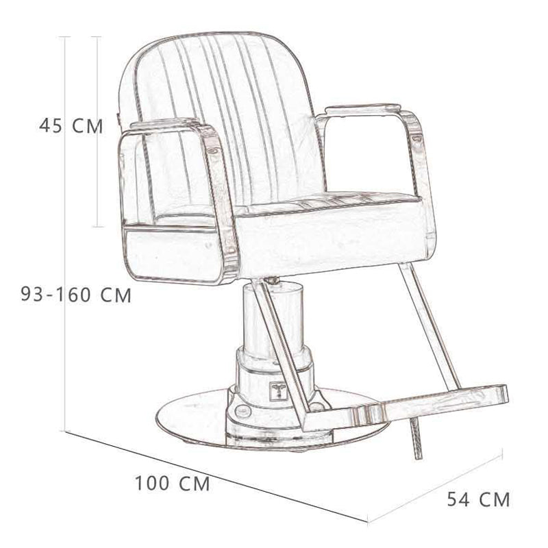 Cadiario Electric Barber Chair High-end Simple Hair Salon Special Thickening Cushion Can be Electric Adjustable Height CA-B0005