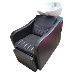 Cadiario Factory customized barber shop shampoo chair with leg adjustment matching magnetic head set