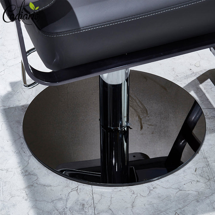 Cadiario The pump design of the black casual barber chair can be customized. The color is small and lightweight, suitable for most scenes