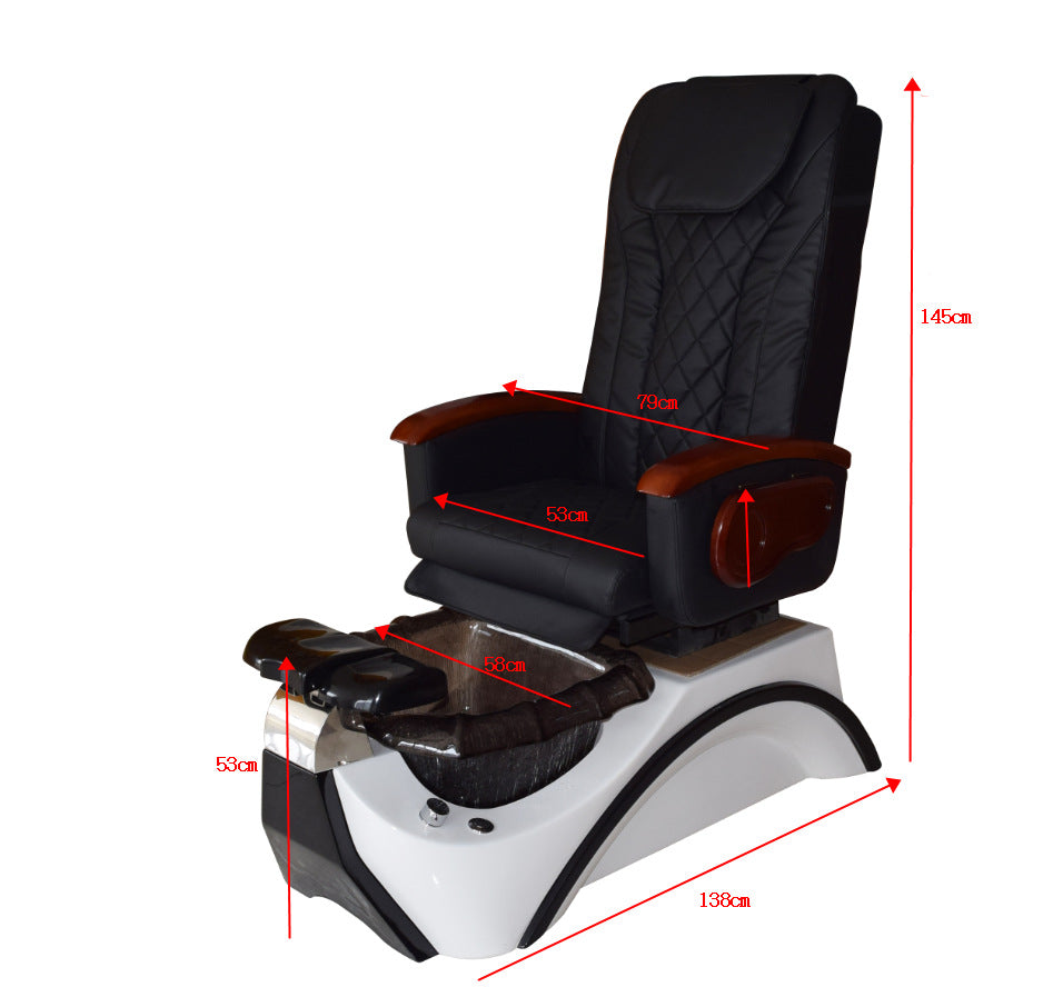 New Model Black Affordable Pedicure Chair Suitable For Massage And Foot Washing Suitable For Beauty Shops